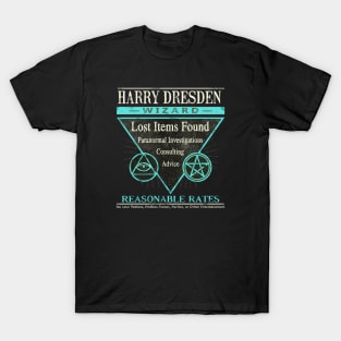 Harry Dresden - Wizard - Reasonable Rates T-Shirt